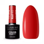 CLARESA_Soak Off UV/LED raudonas hibridinis lakas 412, 5 g