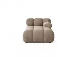 Velvet Chaise Longue Right, "Bellis", 1 Seat, 94x155x70 Made in Europe