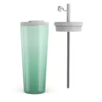 Minted - Travel Mug, 700 ml / Flap & Straw Set