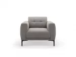 Velvet Armchair, "Lazio", 1 Seat, 87x85x85 Made in Europe