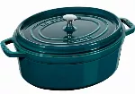 STAUB ketaus ovalus puodas 40510-598-0 - jūrinis 5,5 ltr
