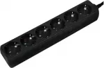 LogiLink 6 lizdai 1,5 m juodi