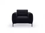 Velvet Armchair, "Lazio", 1 Seat, 87x85x85 Made in Europe