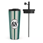 Classic Racing - Travel Mug, 700 ml / Flap & Straw Set