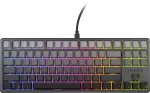 GENESIS klaviatūra žaidėjams MAGNI XV TKL US RGB HE su magnetine GENX GRAVION GRADIENT juodos ir grafito spalvų apdaila (NKG-2457)