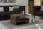 Kavos staliukas, Hanah Home, Graikinis rie&scaron;utas Balta, 80 x 35 x 50, cm