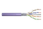 DIGITUS Cat.6 Installation Cable, F/UTP, B2ca, AWG23/1, LSOH, 100m, Purple, Foil