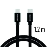 Swissten Textile Universal Quick Charge 3.1 USB-C to USB-C Data and Charging Cable 1.2m