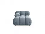 Velvet Chaise Longue Left, "Bellis", 1 Seat, 94x155x70 Made in Europe