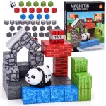 PANDA magnetic blocks - construction cubes and pixels 41pcs ZA6604