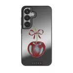 Pick It - Samsung Galaxy S25 Case, Elite Mirror Dark (Magnetic) / Silver