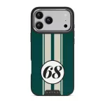Classic Racing - iPhone 17 Pro Max Case, Elite Dark (MagSafe) / Silver