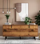 Konsolė, &bdquo;Hanah Home&ldquo;, rie&scaron;uto spalvos, 180 x 80 x 45