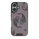 Pisces - iPhone 16 Case, Elite Dark (MagSafe) / Silver / Purple