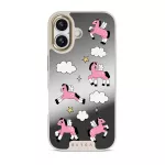 Cloud Hopping - iPhone 17 Case, Elite Mirror Light (MagSafe) / Gold