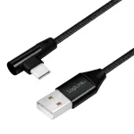 USB2.0 cable USB-A male to USB-C 90 angled male