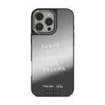 Focus On - iPhone 16 Pro Max Case, Elite Mirror Dark (MagSafe) / Silver