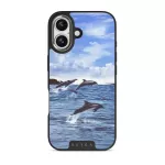 Retro Splash - iPhone 17 Case, Elite Dark (MagSafe) / Silver