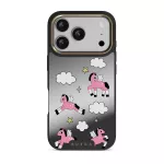 Cloud Hopping - iPhone 17 Pro Case, Elite Mirror Dark (MagSafe) / Gold