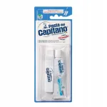 PASTA DEL CAPITANO_SET Kelioninis rinkinys: dantų pasta 25 ml + dantų &scaron;epetėlis