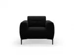 Velvet Armchair, "Lazio", 1 Seat, 87x85x85 Made in Europe
