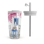 Milos - Travel Mug, 500 ml / Flap & Straw Set