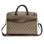 Guess PU 4G Stripe Metal Logo Computer Bag 14"