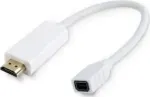 &bdquo;MicroConnect&ldquo; AV adapteris &bdquo;DisplayPort Mini&ldquo; &ndash; &bdquo;HDMI&ldquo;, baltas (HDMMDP)
