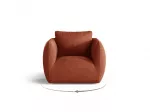 Armchair, "Nimes", 1 Seat, 95.5x87x80 Made in Europe