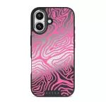 Pink Shores - iPhone 17 Case, Elite Mirror Dark (MagSafe) / Silver
