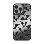 Midnight Visitor - iPhone 16 Pro Case, Elite Mirror Dark (MagSafe) / Silver