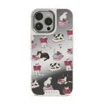 Curious Cat - iPhone 16 Pro Max Case, Elite Mirror Light (MagSafe) / Silver