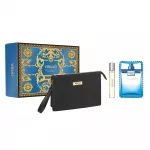RINKINYS: &bdquo;VERSACE Man Eau Fraiche&ldquo; EDT pur&scaron;kiklis, 100 ml + &bdquo;VERSACE Man Eau Fraiche&ldquo; EDT pur&scaron;kiklio miniatiūra, 10 ml + kosmetinė