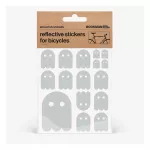 BOOKMAN Reflective Stickers for Bicycles, White Ghost