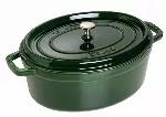STAUB ketaus ovalus puodas 40509-365-0 - žalias 5,5 ltr