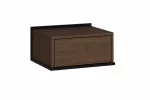 Wall Mounted Night Stand Zenar - Elegant Nut / Black