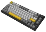 Belaidė mechaninė klaviatūra AK820 Pro &bdquo;Gift Switch&ldquo; juoda, pilka, geltona, RGB
