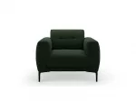 Velvet Armchair, "Lazio", 1 Seat, 87x85x85 Made in Europe