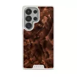 Toasted Chestnut - Brown Samsung Galaxy S25 Ultra Case, Elite Light (Magnetic) / Silver