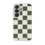 Retro Grid - Samsung Galaxy S25 Case, Elite Light (Magnetic) / Silver