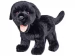 Plush toy - 04552 - DOG - LABLADOR - BLACK - size 23 cm