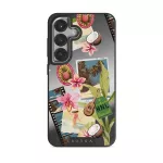 Honolulu - Samsung Galaxy S25 Plus Case, Elite Mirror Dark (Magnetic) / Silver