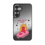 Buckle Up - Samsung Galaxy S25 Plus Case, Elite Mirror Dark (Magnetic) / Silver