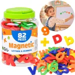 Magnetic letters and numbers for the fridge - educational 82 pieces TA0116