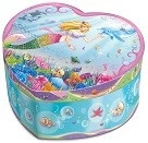 Pulio Pecoware Heart-sha ped music box - Mermaid