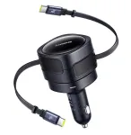 Baseus Enjoyment Max 2x USB-C Cables Car Charger 60W