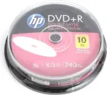DVD+R DL 8.5 GB 8x Cake Box 10 (HPDDP10+)