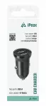 &bdquo;iPEAX&ldquo; automobilinis įkroviklis su 2 USB-A jungtimis / 2,4 A