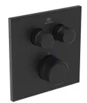 Ideal Standard CeraTherm Navigo &ndash; termostatinis du&scaron;o mai&scaron;ytuvas, skirtas montuoti po sienoje, 2 vartotojams, &scaron;ilkinė juoda A7302XG