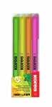 Teksto žymeklis KORES HIGH LINER FINE 4 spalvų rinkinys, pak.